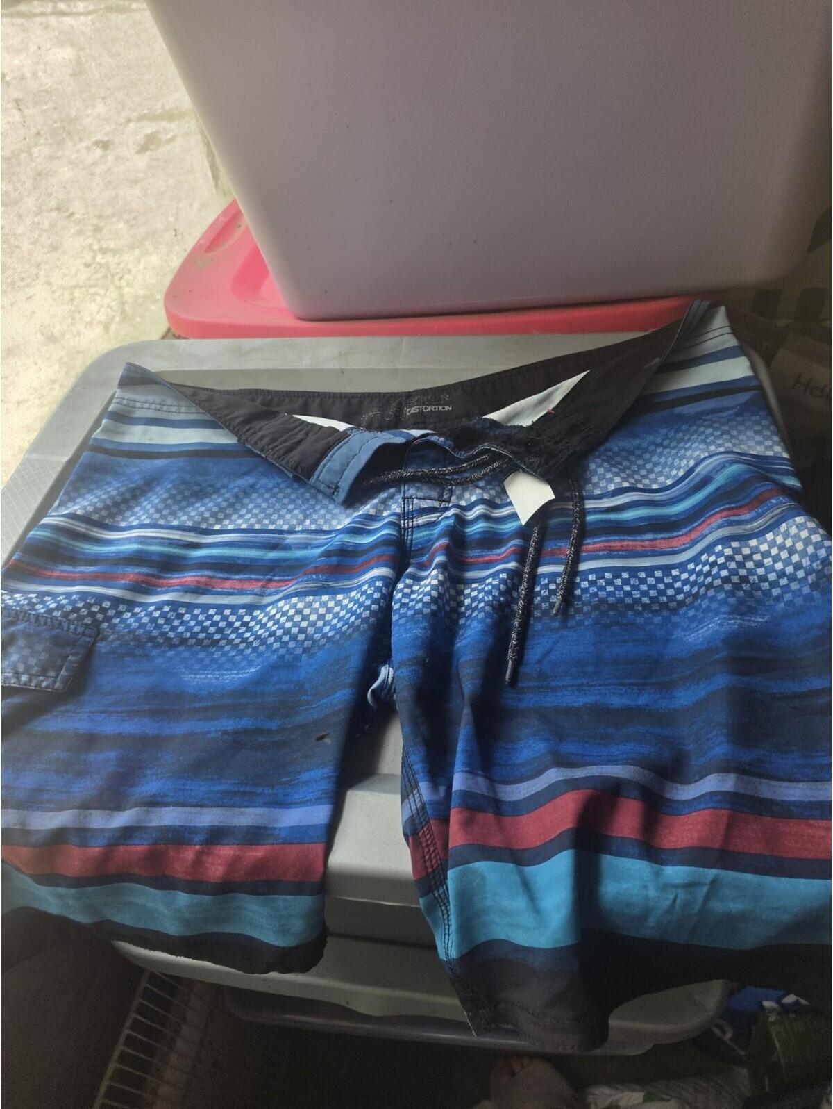 Mens Zeroxposur Upf 50+ Quick Dry Swim Trunks Navy Ibiza Size 36 []